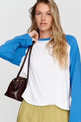 Sunny Somewhere 100% Cotton Raglan Baseball Tee