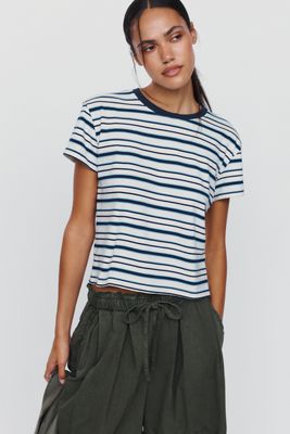 perfectwhitetee 100% Cotton Jersey Ringer Tee