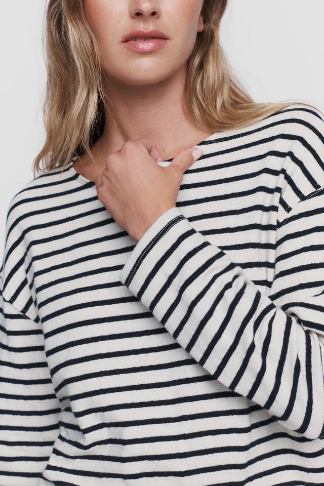 perfectwhitetee Jenna 100% Cotton Boatneck Top #2