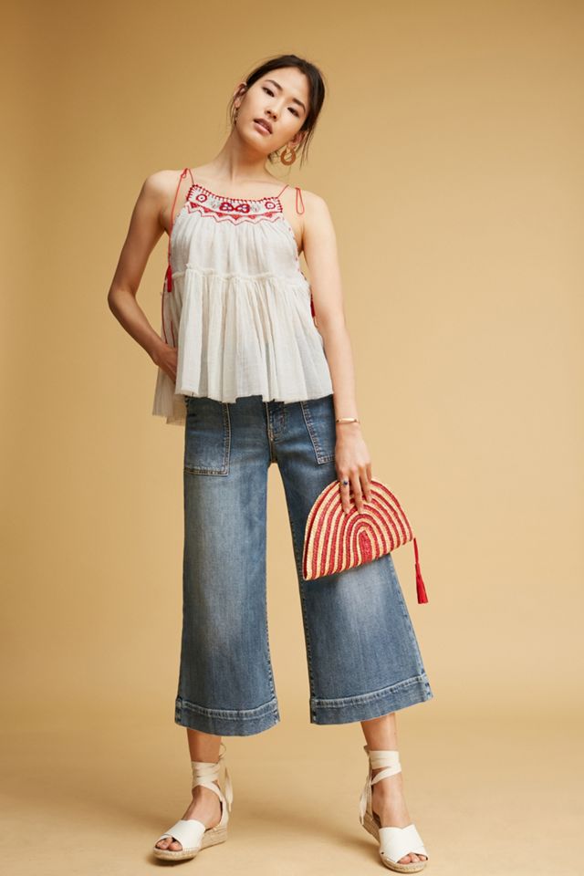 Evynne Embroidered Halter Top #3