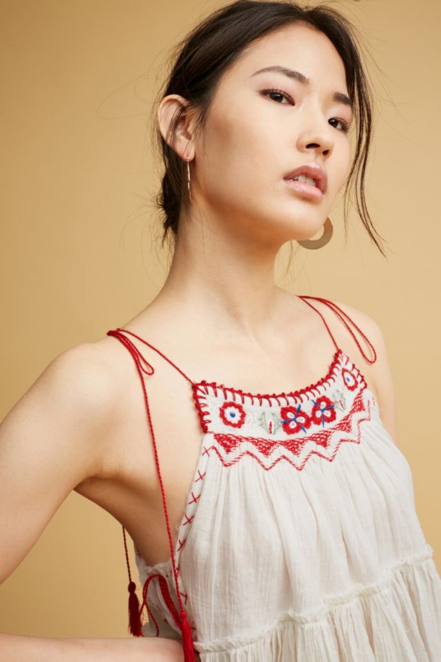 Evynne Embroidered Halter Top #4