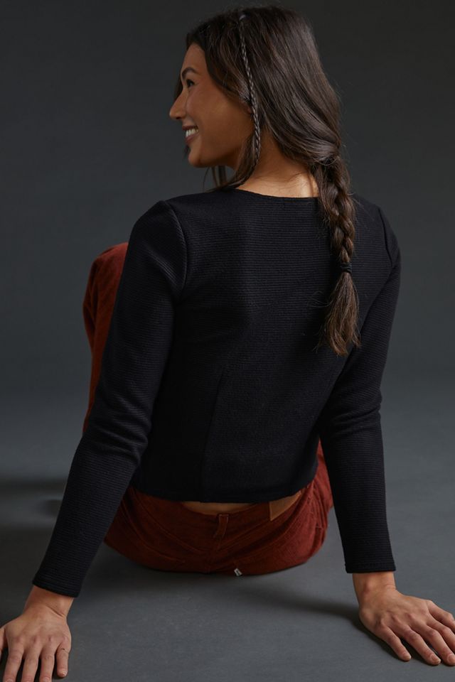 Ribbed Corset-Seamed Top #2