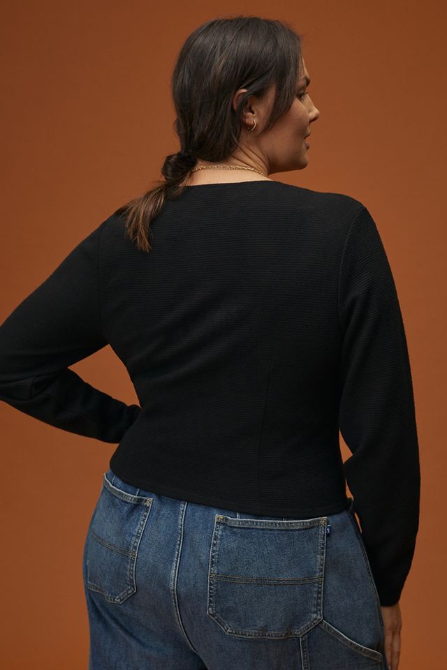 Ribbed Corset-Seamed Top #6