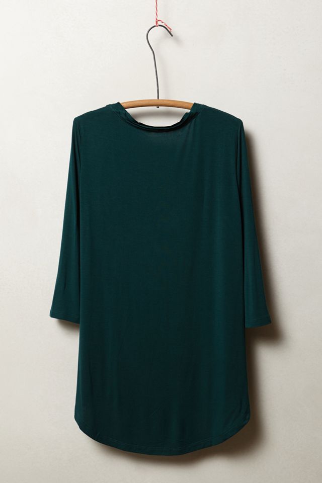 Chiffon-Trimmed Scoopneck #1