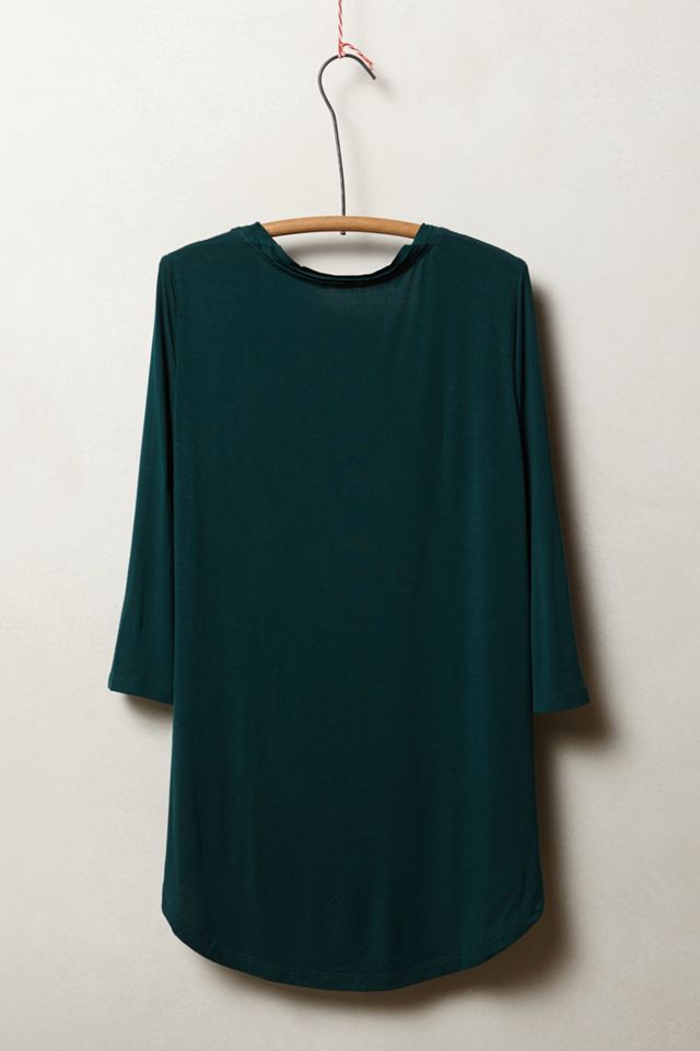 Chiffon-Trimmed Scoopneck #2