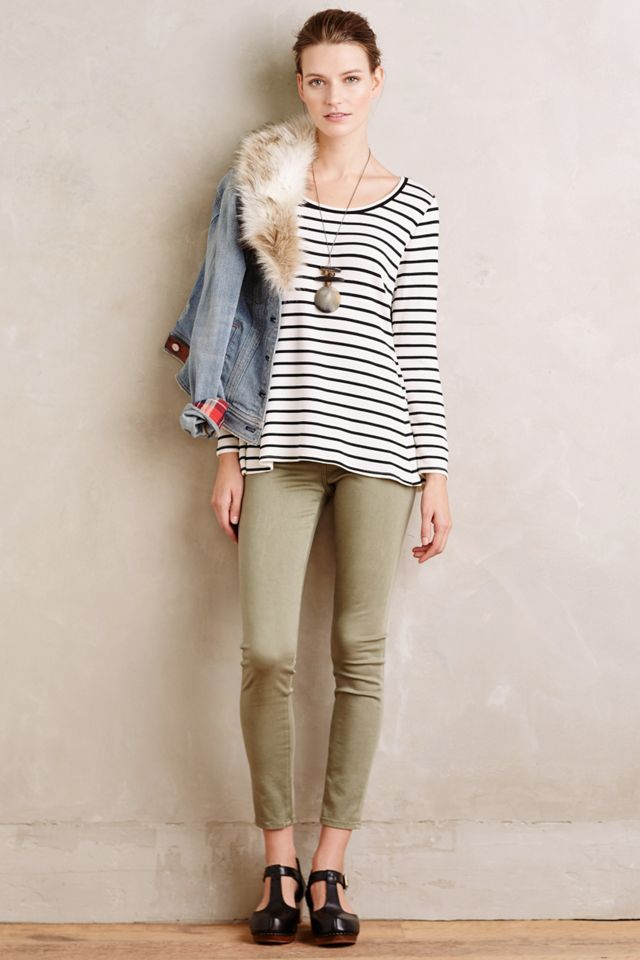 Striped Peplum Tee #2