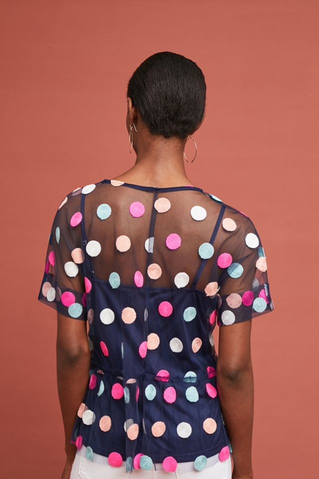 Leslie Polka Dot Top #1