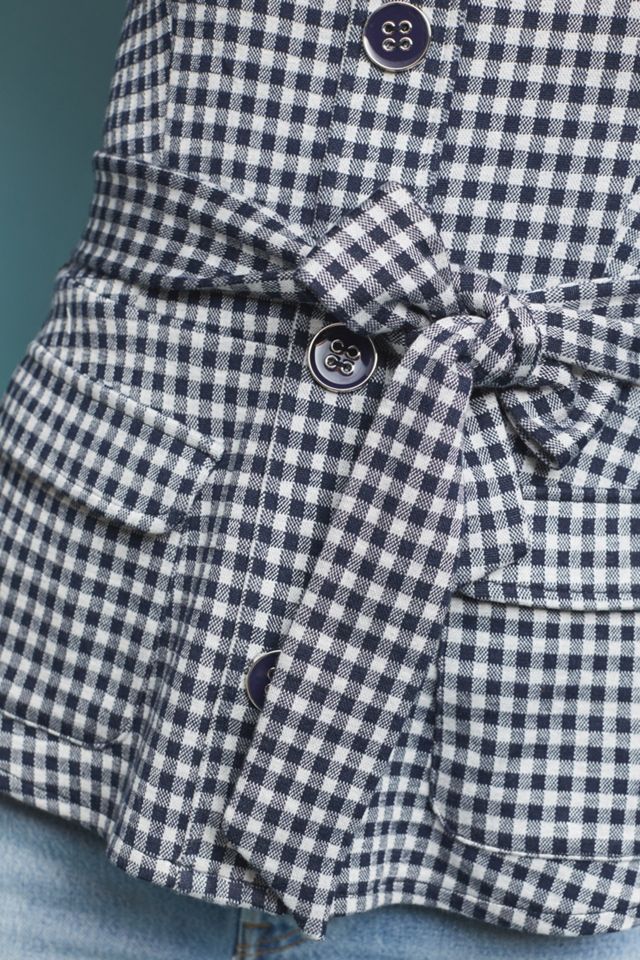 Strapless Gingham Top #3
