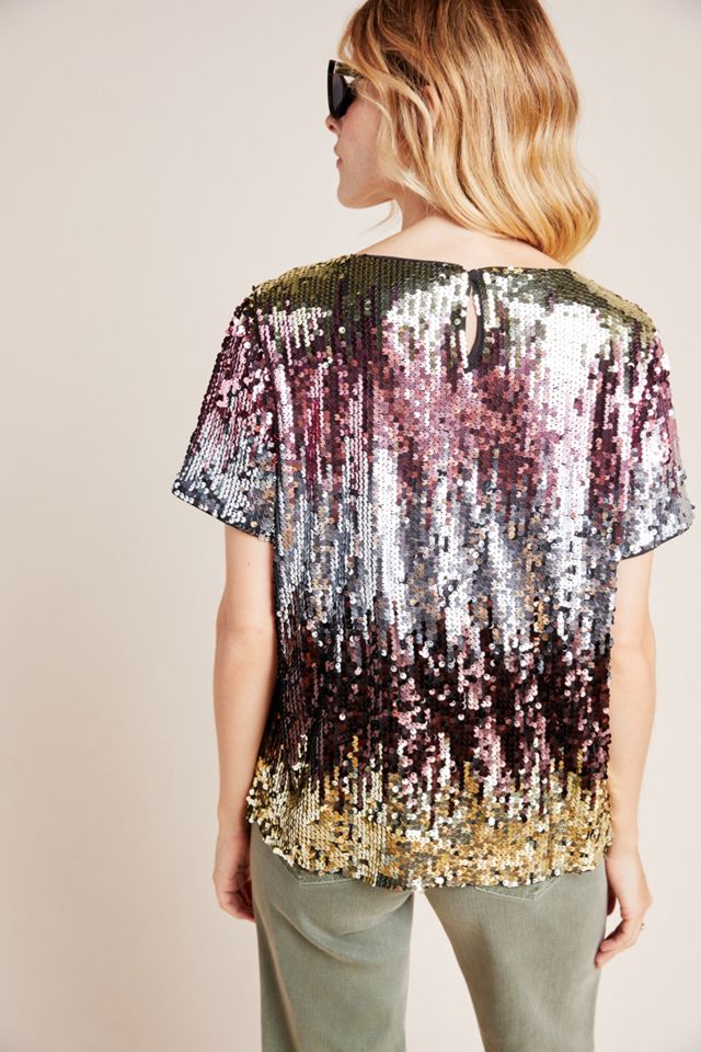 Pierson Plaid Sequin Top #2