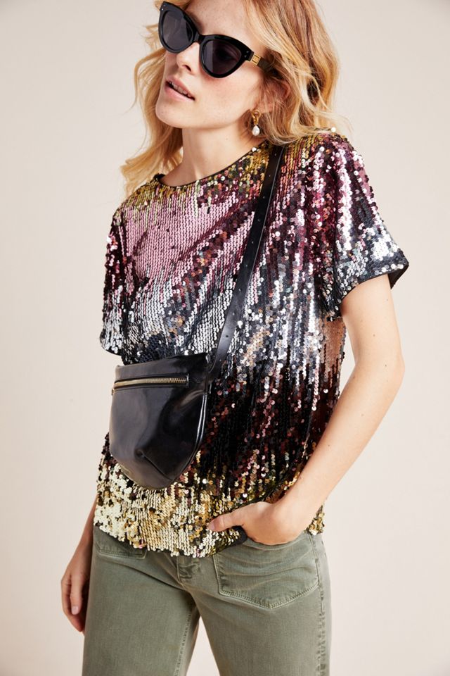 Pierson Plaid Sequin Top #3