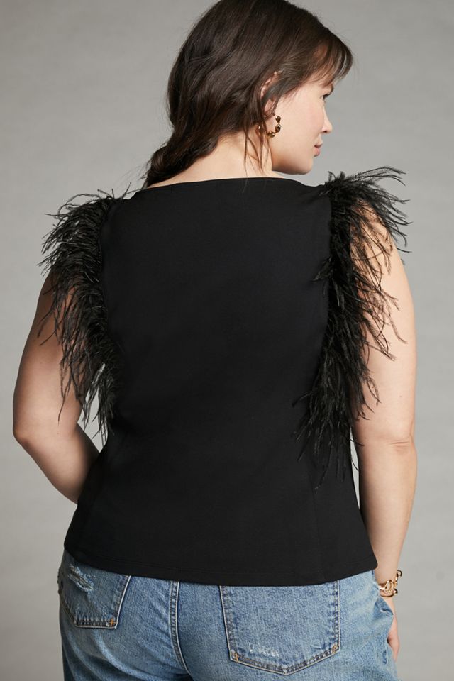 Eva Franco Romana Feathered Top #5