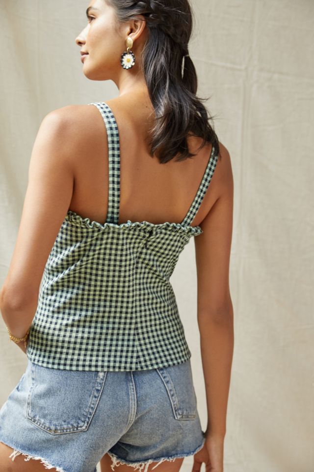 Eva Franco Gingham Sweetheart Tank #1