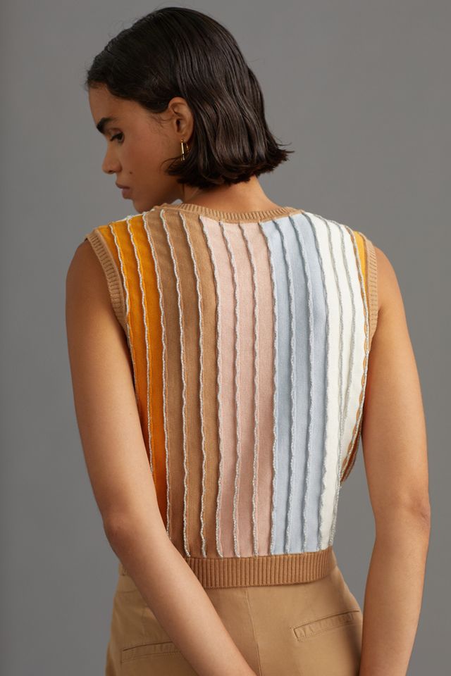 Eva Franco Shimmer-Striped Sweater Tee #2
