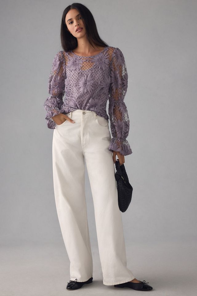 Eva Franco - Floral Embroidered Mesh Jacket