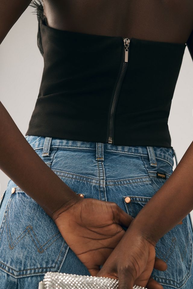 Eva Franco Strapless Tulle Corset Top #1