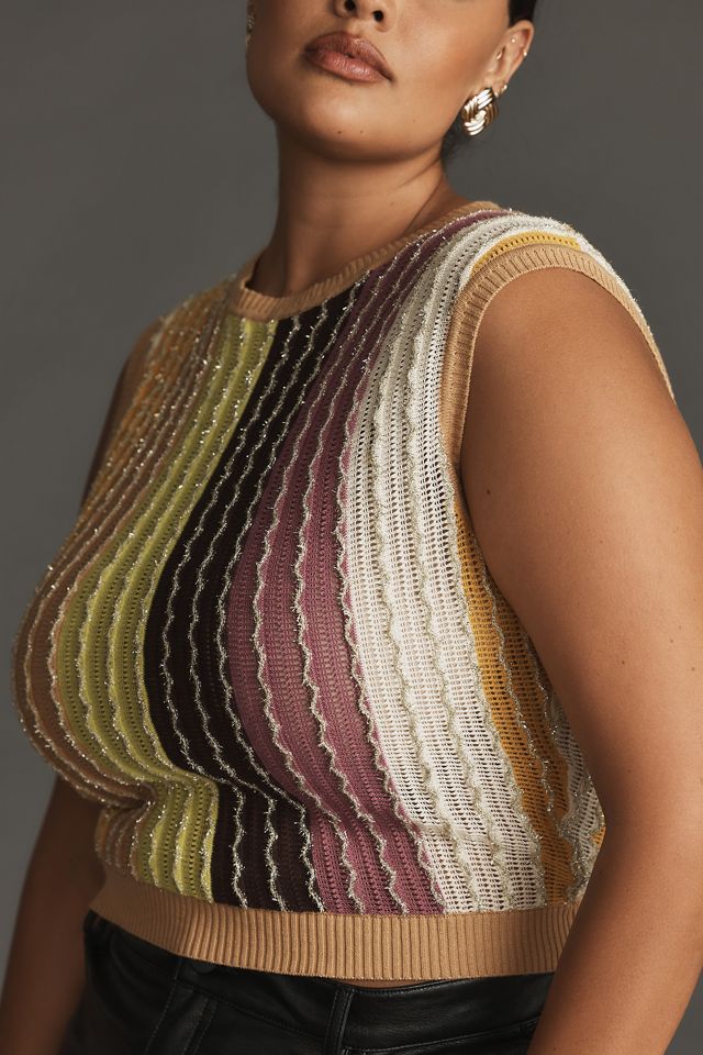 Eva Franco Crewneck Knit Vest #7