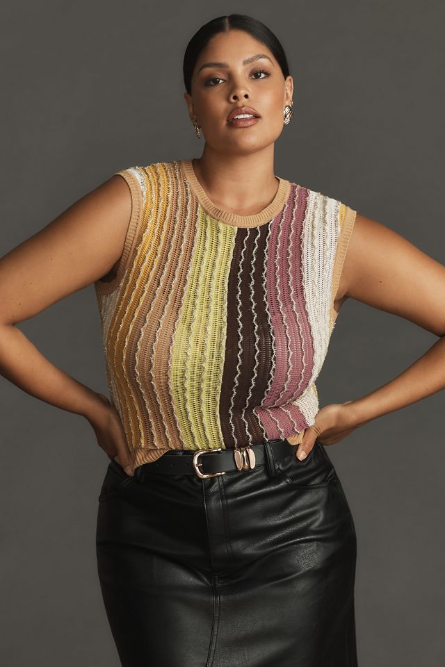Eva Franco Crewneck Knit Vest #4