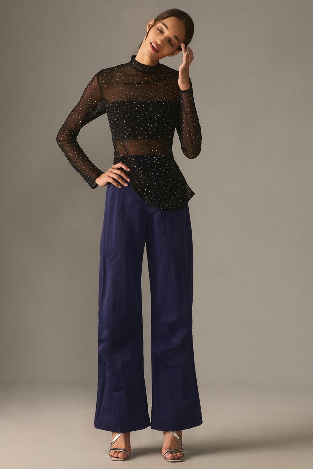 Eva Franco Starlight Long-Sleeve Sheer Tunic #2