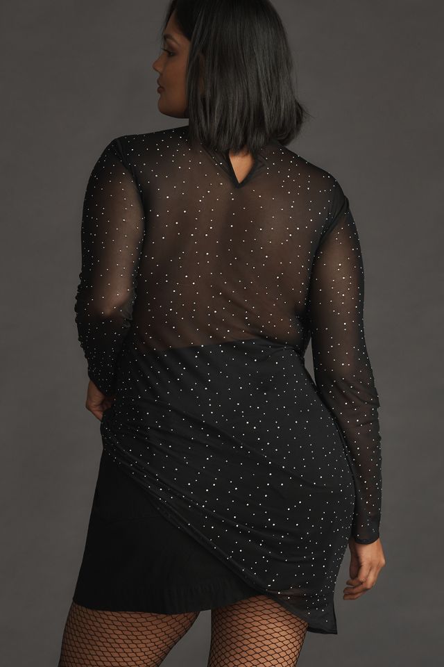 Eva Franco Starlight Long-Sleeve Sheer Tunic #5