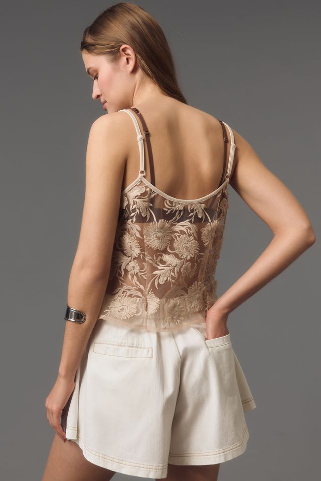 Eva Franco Floral Appliqué Cami #1
