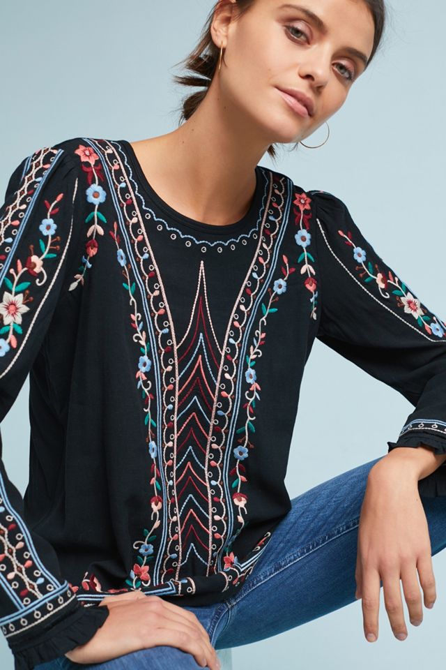 Wesley Embroidered Pullover