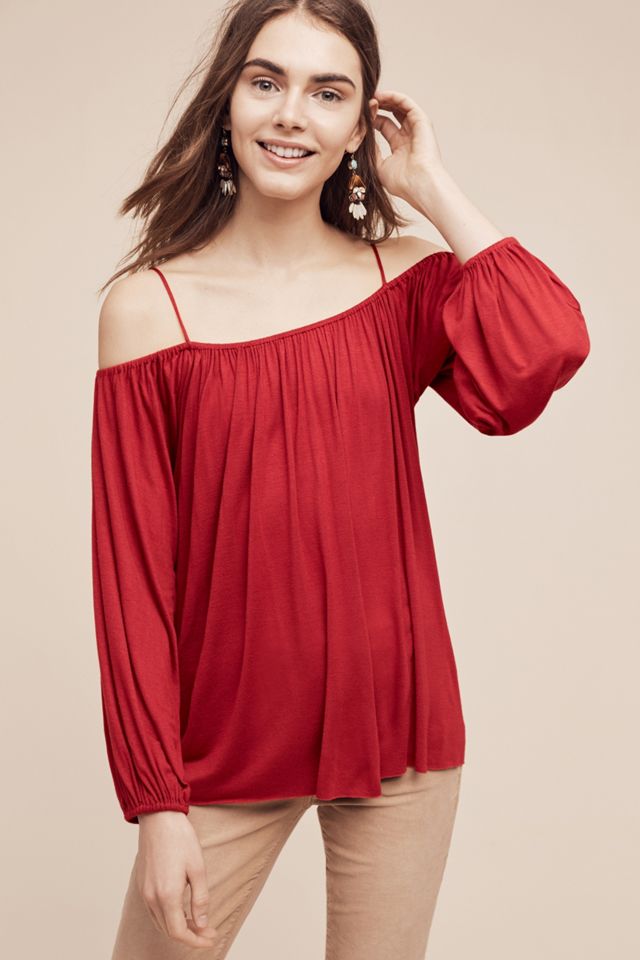 Taven Open-Shoulder Top #3