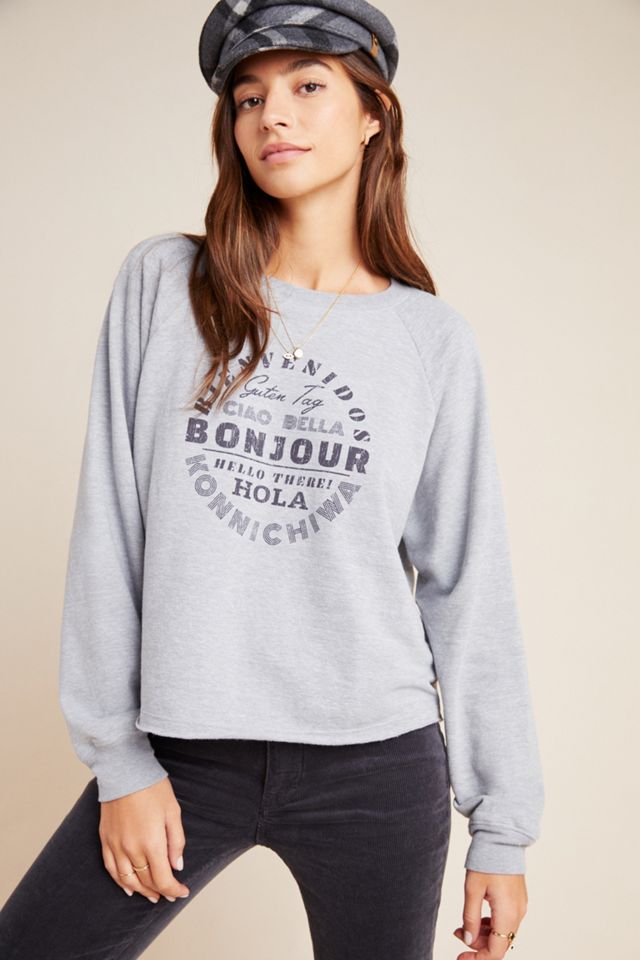 Maeve Hello Graphic Sweatshirt #2