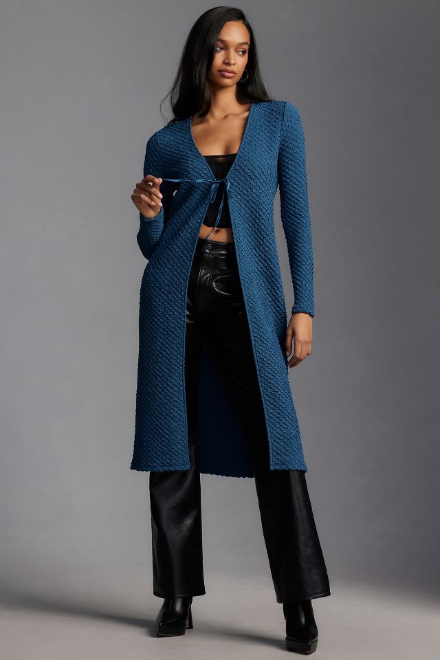 Blue duster clearance coat