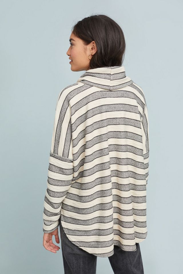 Striped Cowl Neck Tunic #2