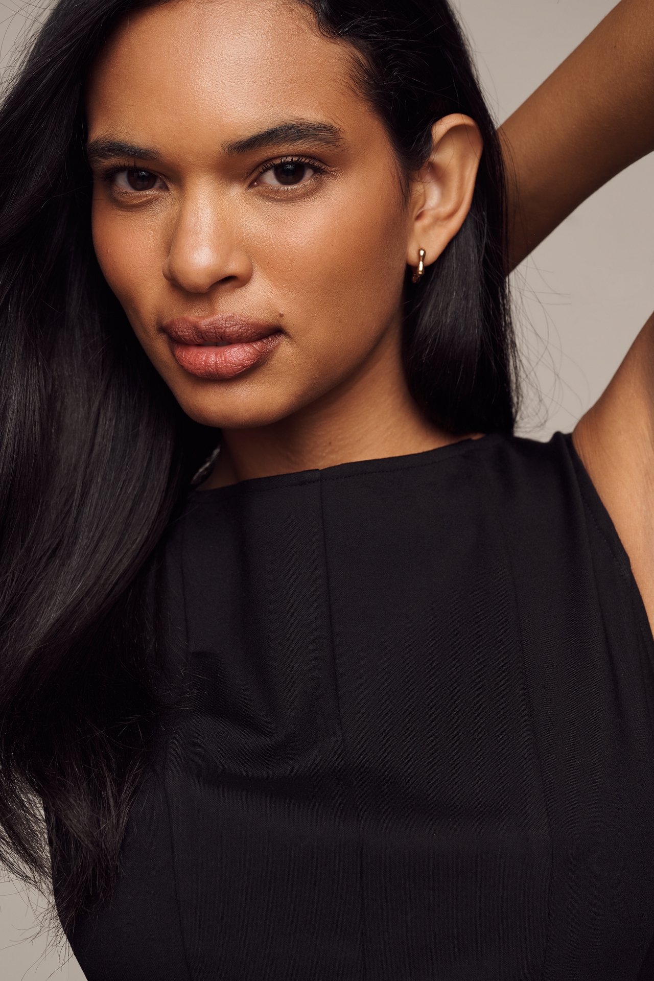 Dolan Left Coast Sleeveless Seamed Peplum Top