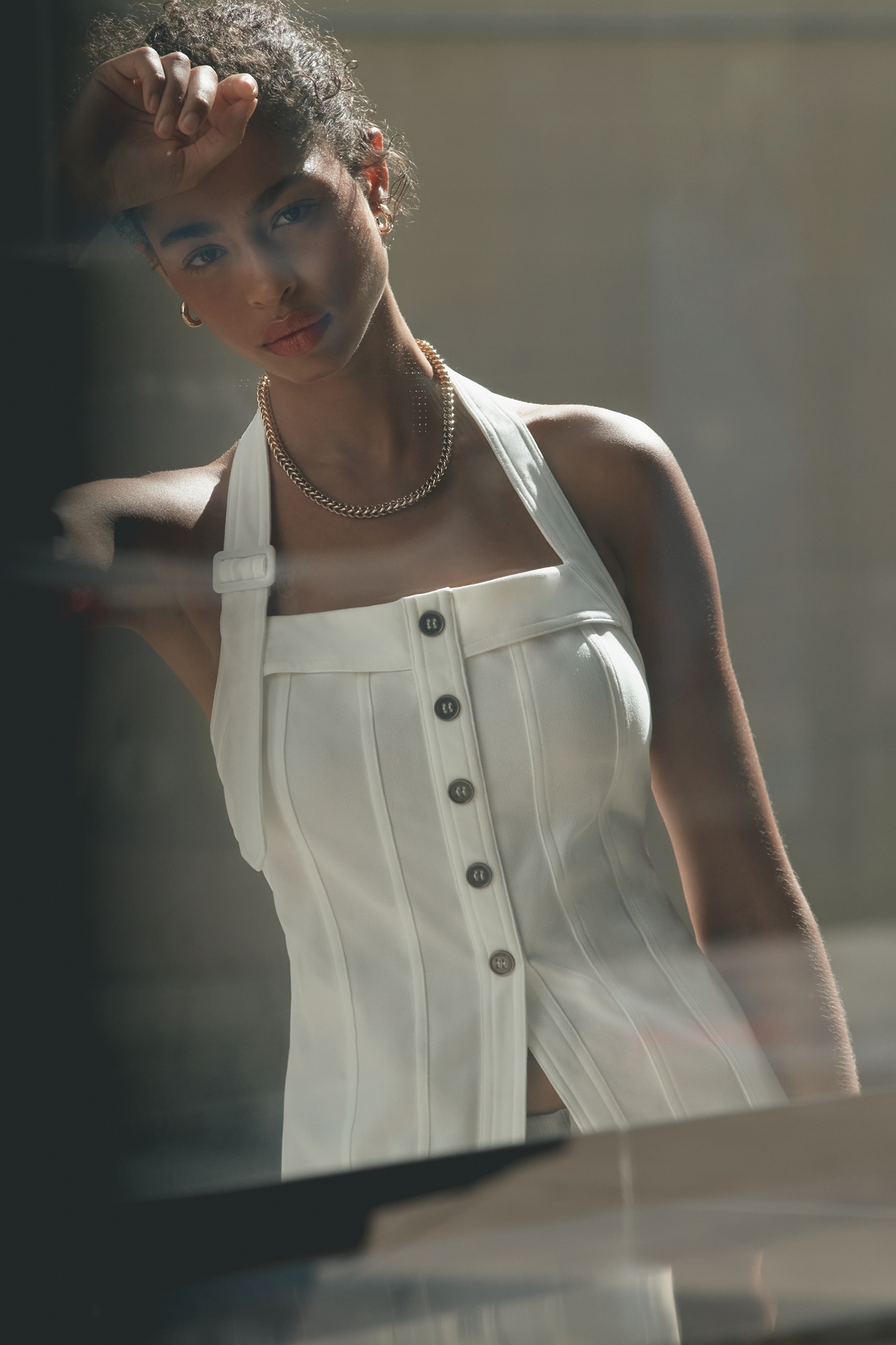 Dolan Left Coast Square-Neck Knit Vest