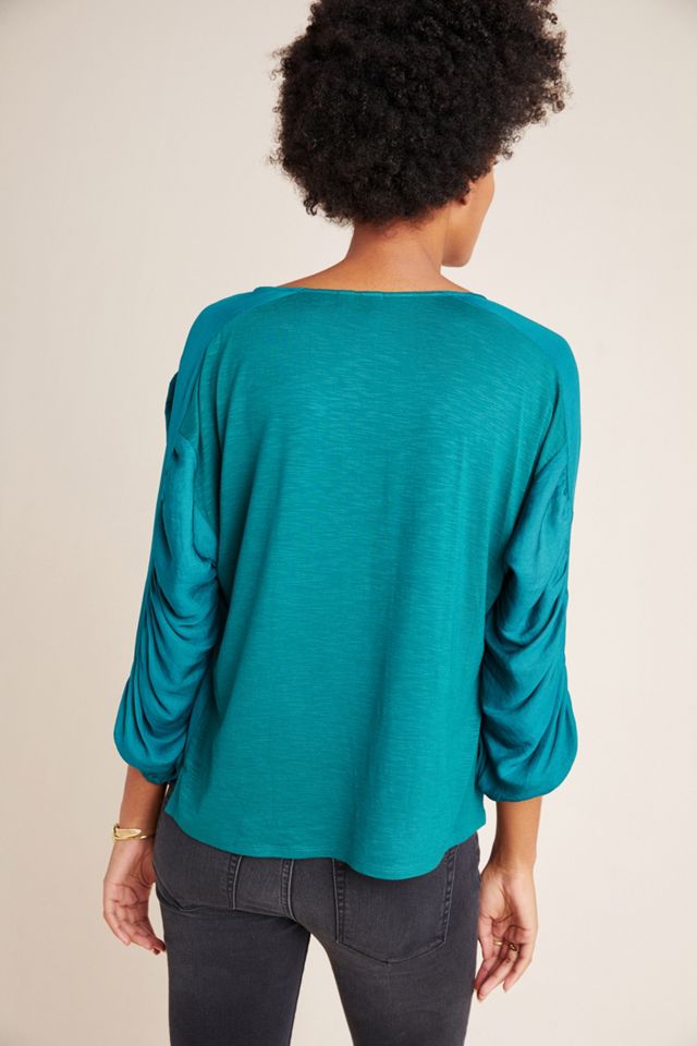 Rosa Ruched Buttondown #1