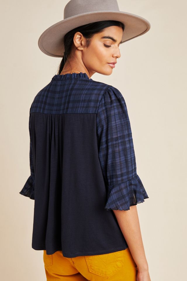 DOLAN Collezione Tandy Ruffled Top #1
