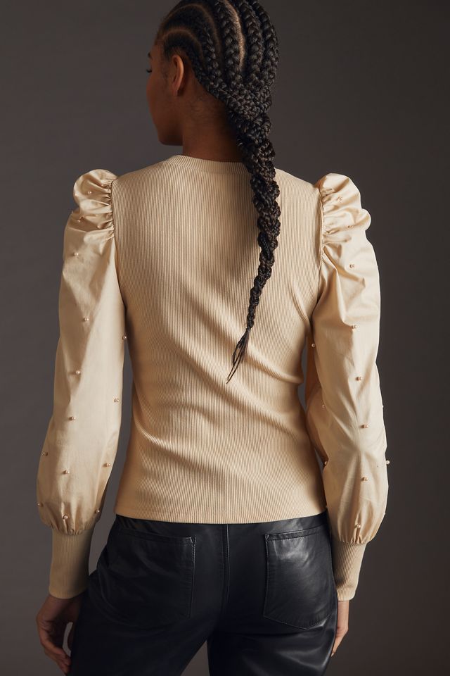 DOLAN Puff-Sleeve Blouse #1
