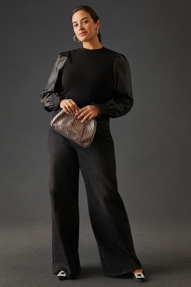 DOLAN Faux Leather Top #6