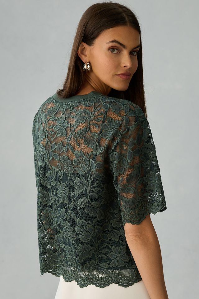 DOLAN Boxy Lace Tee #1
