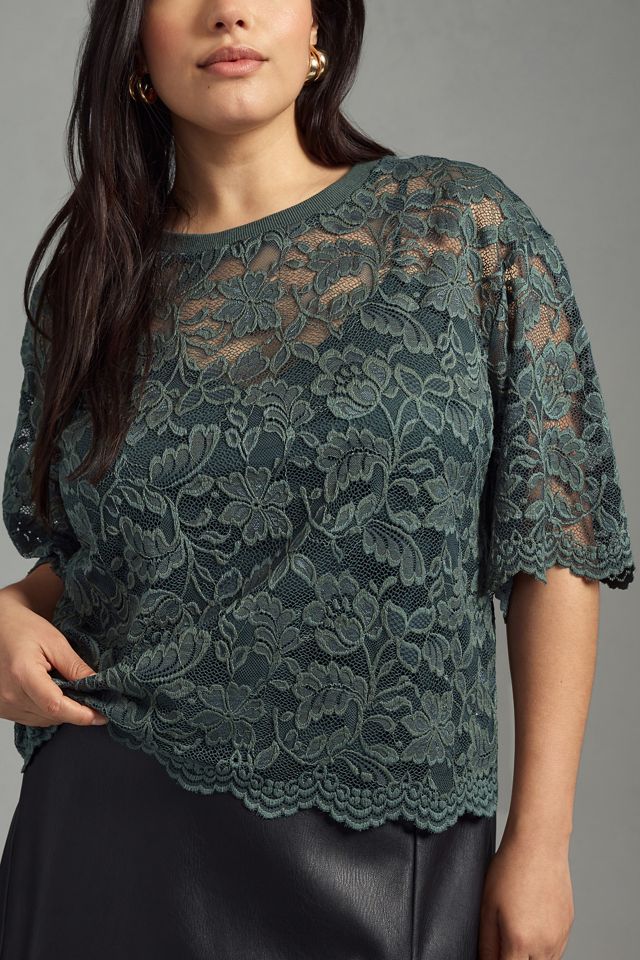DOLAN Boxy Lace Tee #5
