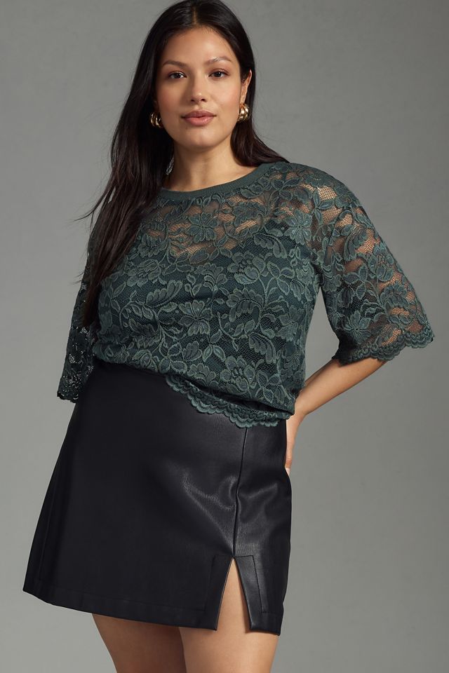 DOLAN Boxy Lace Tee #3
