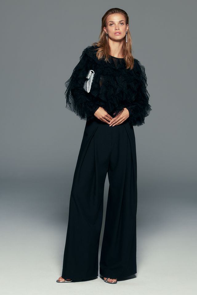 Dolan Left Coast Mesh Ruffle Top #3