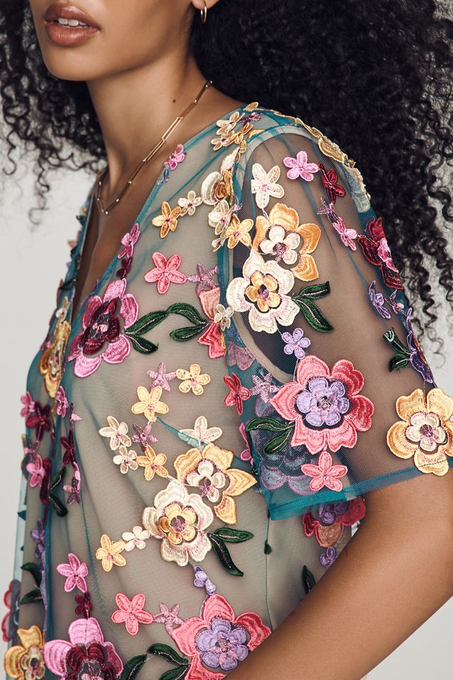Dolan Left Coast 3D Floral Top | Anthropologie