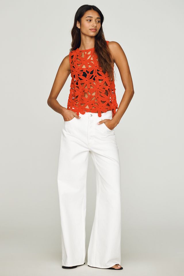 Dolan Left Coast Cotton Crochet Tank #1