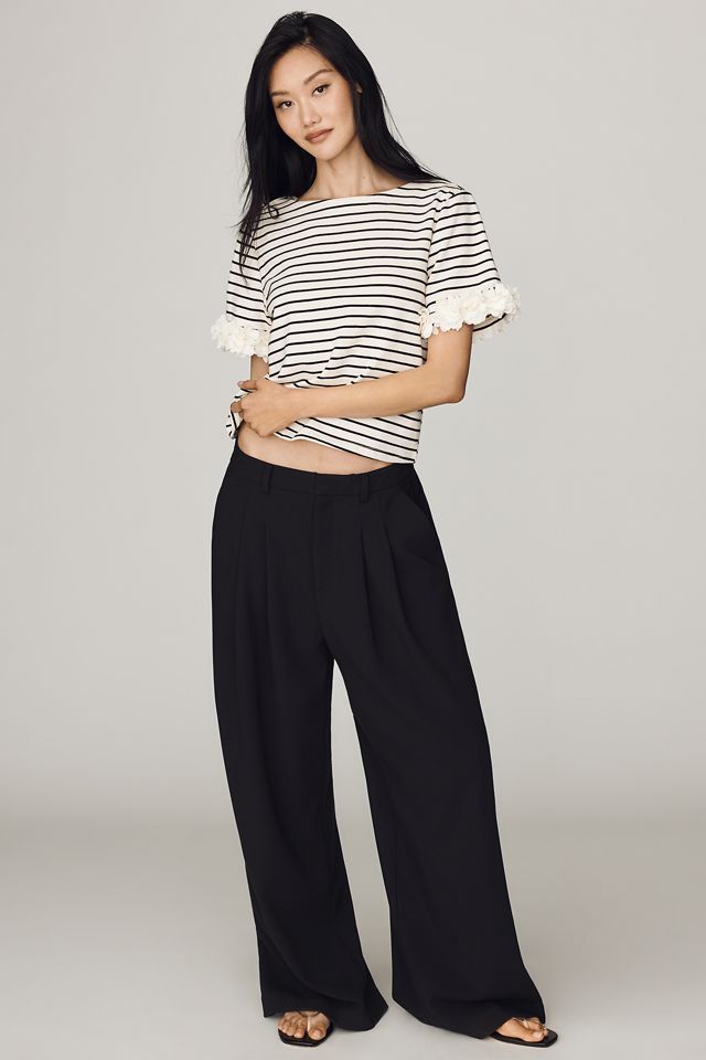 Dolan Left Coast Cotton Floral-Sleeve Tee #1