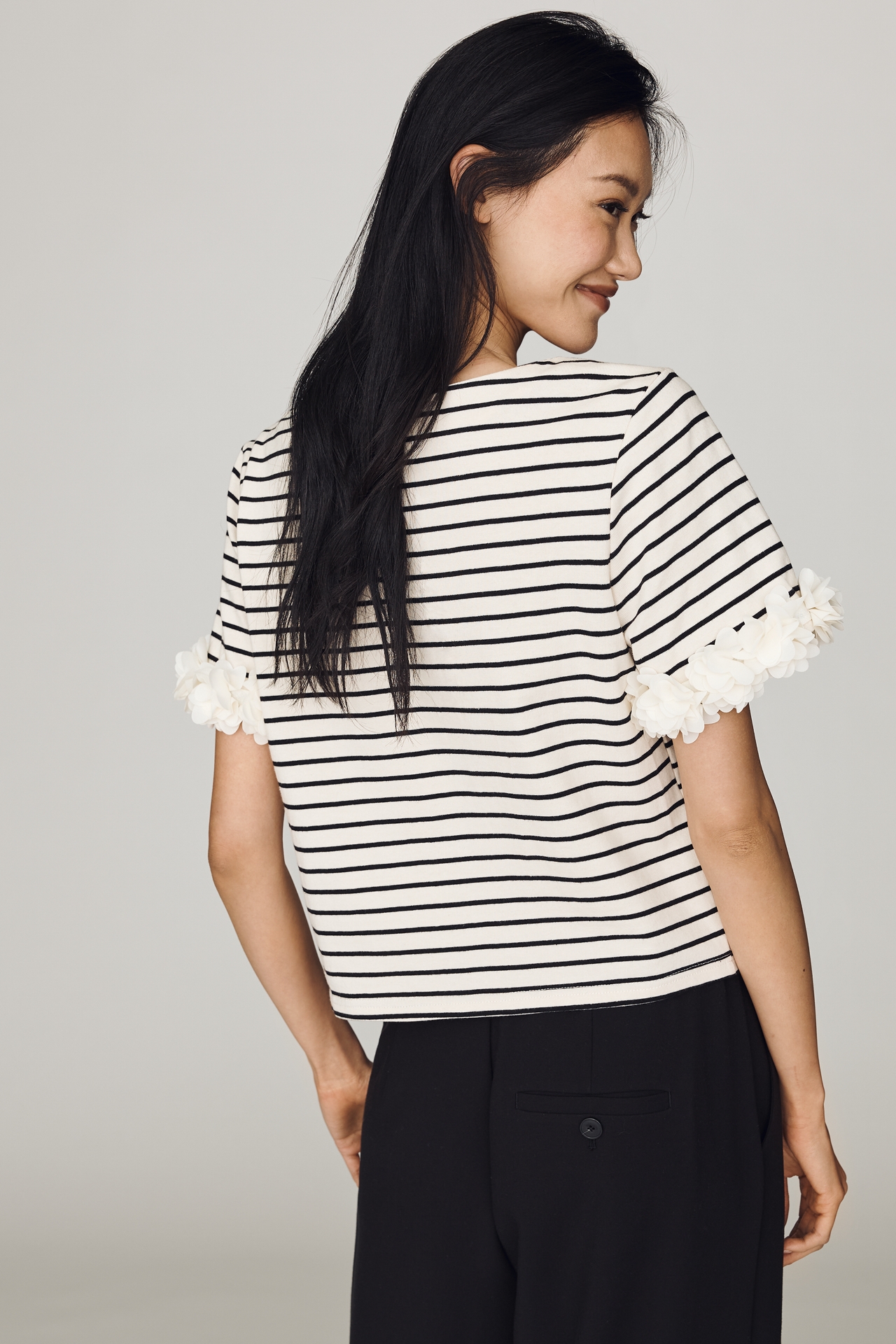 Dolan Left Coast Cotton Floral-Sleeve Tee