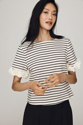 Dolan Left Coast Cotton Floral-Sleeve Tee