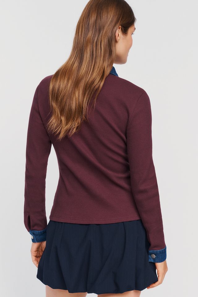 Dolan Left Coast Denim Mix Cardigan #3