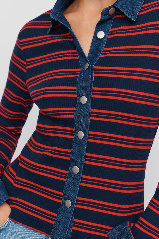 Dolan Left Coast Denim Mix Cardigan #1
