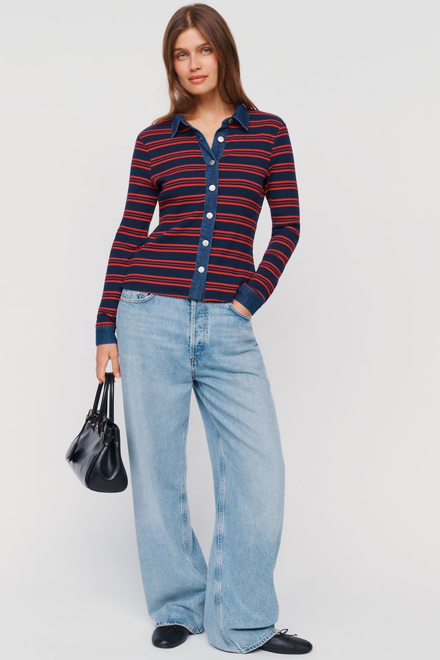Dolan Left Coast Denim Mix Cardigan #3
