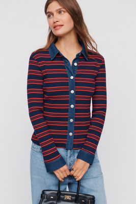 Dolan Left Coast Denim Mix Cardigan