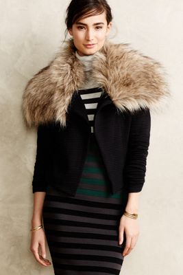 Adelie Faux-Fur Cardigan