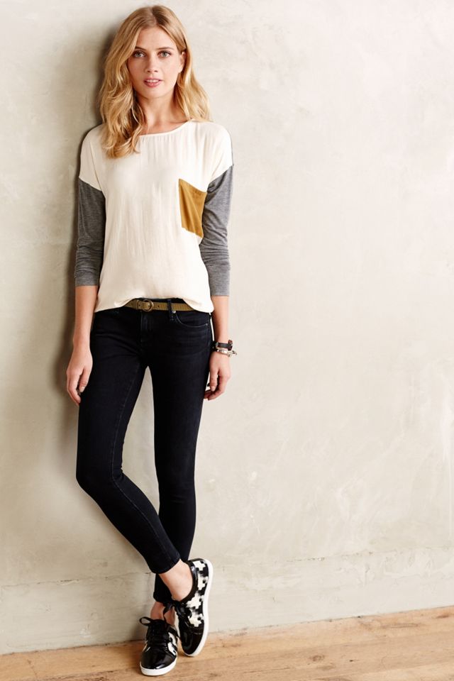 Colorblocked Pocket Top #2